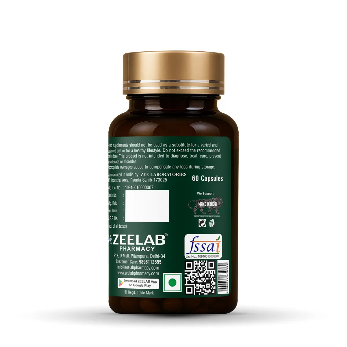 ZEELAB Organic Spirulina Capsule